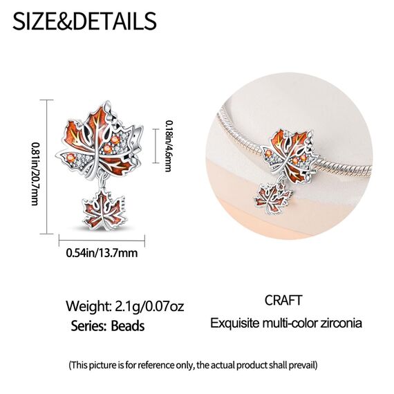 HappyStar Silber 925 Charms Anhänger für Armbänder,Combination Dangle Anhänger Bead Charms für Damen Kompatibel mit Pandora Europäischen Armbändern und Halskette （Mit Spacer Beads