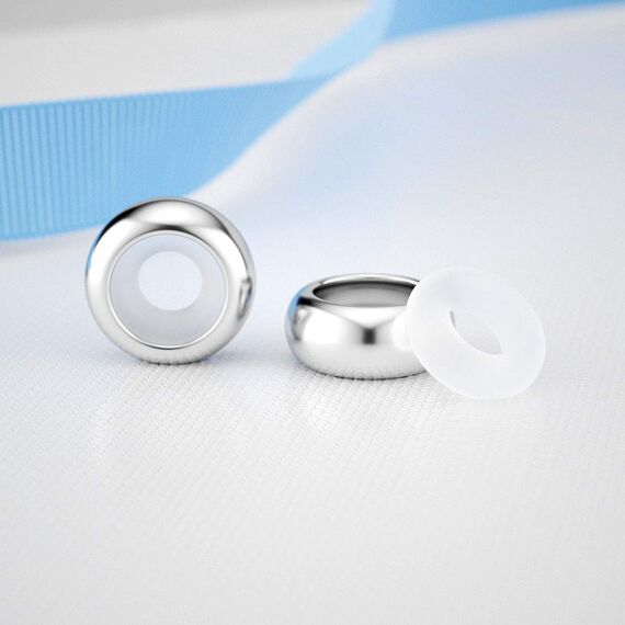 Sterling Silber Spacer Stopper Charms für Pandora Charm Armband 8 STÜCKE