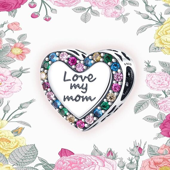 HappyStar Silber 925 Charms Anhänger für Armbänder,Combination Dangle Anhänger Bead Charms für Damen Kompatibel mit Pandora Europäischen Armbändern und Halskette （Mit Spacer Beads