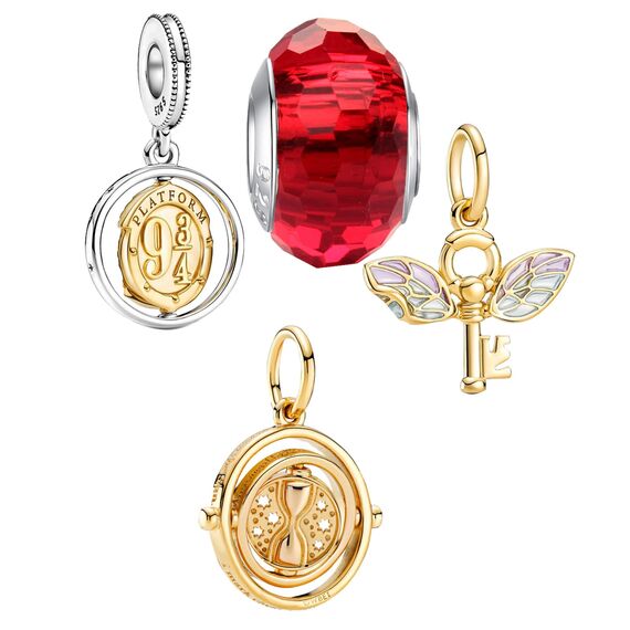 HappyStar Silber 925 Charms Anhänger für Armbänder, Combination Dangle Anhänger Bead Charms für Damen Kompatibel mit Pandora Europäischen Armbändern und Halskette （Mit Spacer Beads