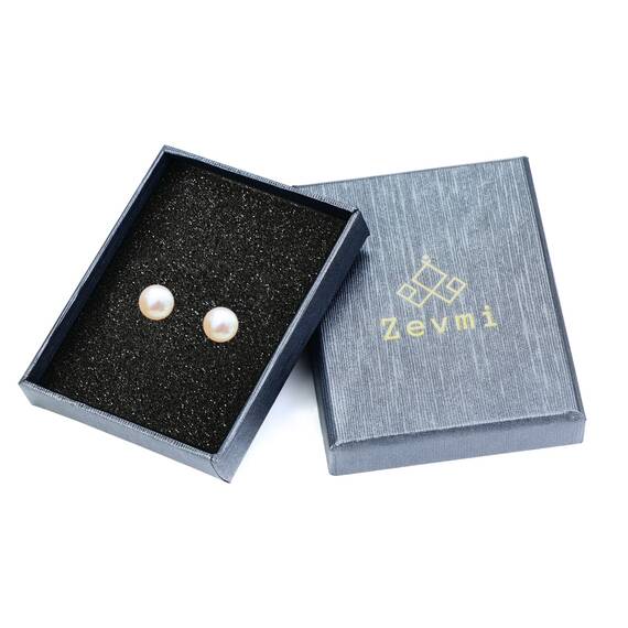 Damen Perlen Ohrringe 925 Sterling Silber 10mm Button weiß Süßwasser Perlen Ohrstecker