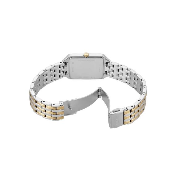 FOSSIL Raquel Damenuhr, Quarz-Dreizeigerwerk mit Edelstahlarmband