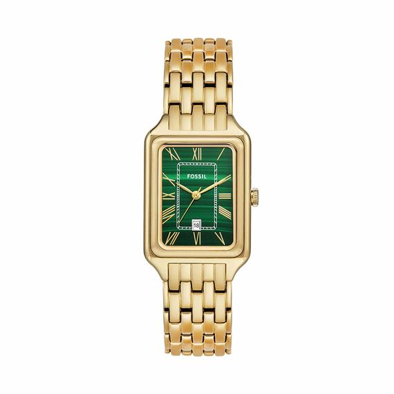 FOSSIL Raquel Damenuhr, Quarz-Dreizeigerwerk mit Edelstahlarmband