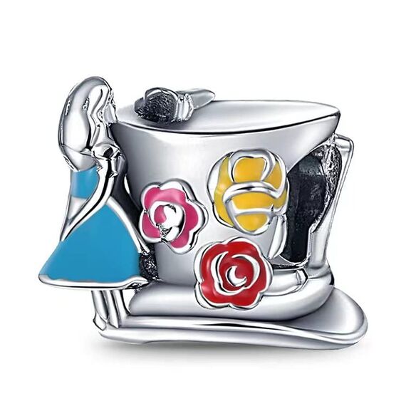 HappyStar beads charms,passt Charms Armbänder Halskette Europäischen Schmuck ，Bead Charms für Damen,925 Sterling Silber Dangle Anhänger