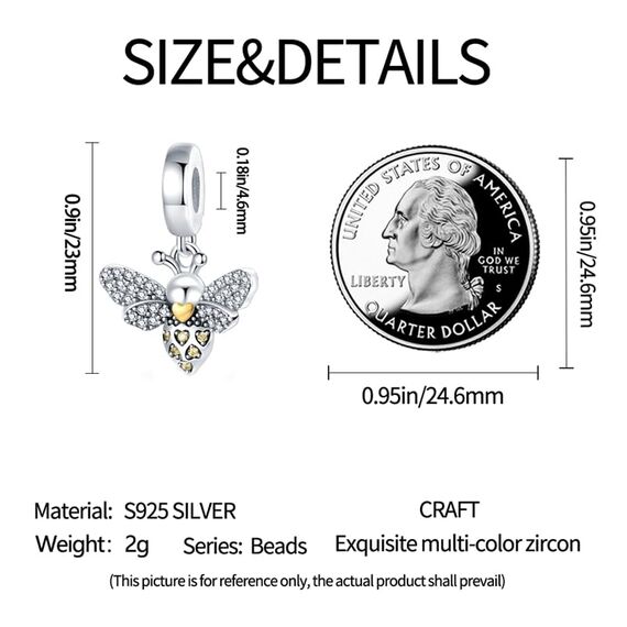 HappyStar beads charms,passt Charms Armbänder Halskette Europäischen Schmuck ，Bead Charms für Damen,925 Sterling Silber Dangle Anhänger