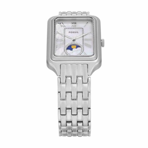 FOSSIL Raquel Damenuhr, Quarz-Dreizeigerwerk mit Edelstahlarmband