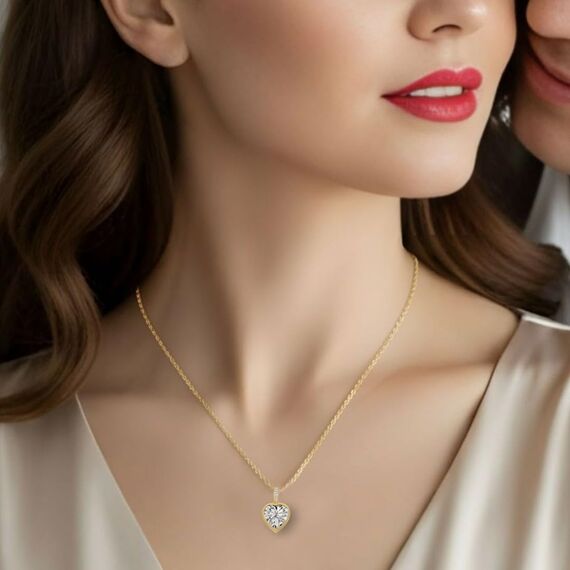 Halskette Damen Gold Herzkette Kette vergoldet Engelsflügel Goldkette Ich liebe Dich Damenkette Herz-Anhänger Goldschmuck Schmuck Geburtstag Valentinstag Jahrestag Geschenke Frauen Freundin