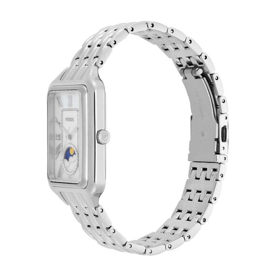 FOSSIL Raquel Damenuhr, Quarz-Dreizeigerwerk mit Edelstahlarmband