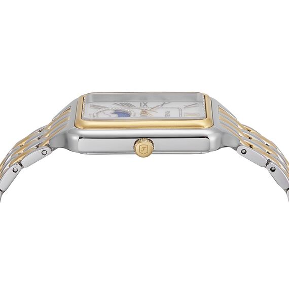 FOSSIL Raquel Damenuhr, Quarz-Dreizeigerwerk mit Edelstahlarmband