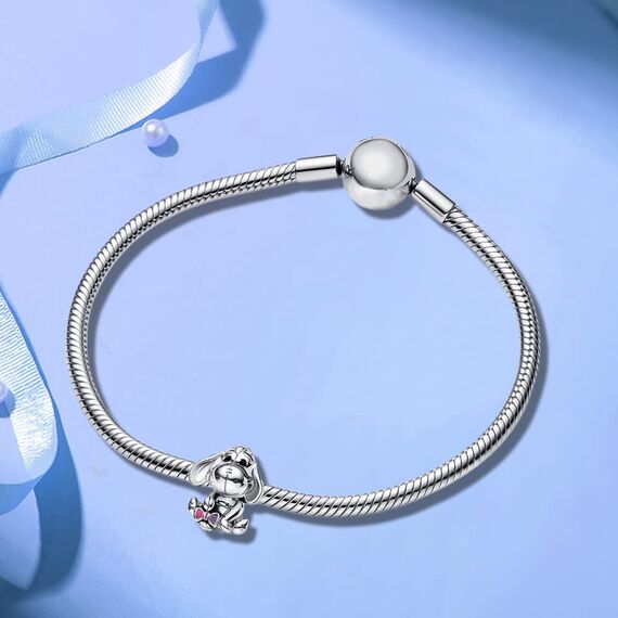 HappyStar beads charms,passt Charms Armbänder Halskette Europäischen Schmuck ，Bead Charms für Damen,925 Sterling Silber Dangle Anhänger