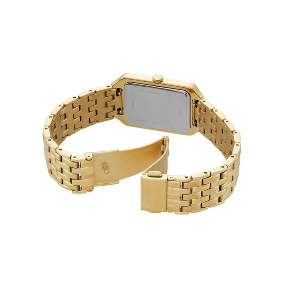 FOSSIL Raquel Damenuhr, Quarz-Dreizeigerwerk mit Edelstahlarmband