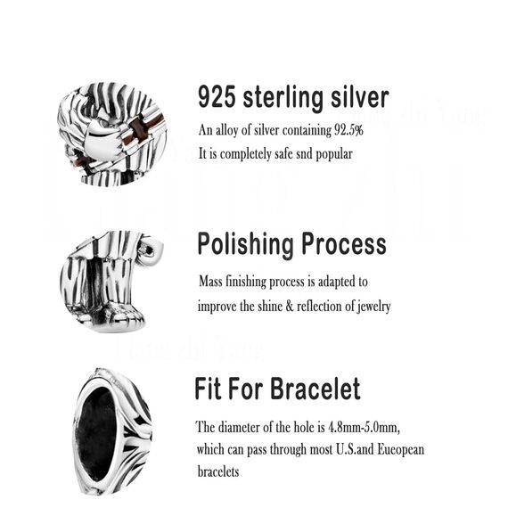 HappyStar beads charms,passt Charms Armbänder Halskette Europäischen Schmuck ，Bead Charms für Damen,925 Sterling Silber Dangle Anhänger