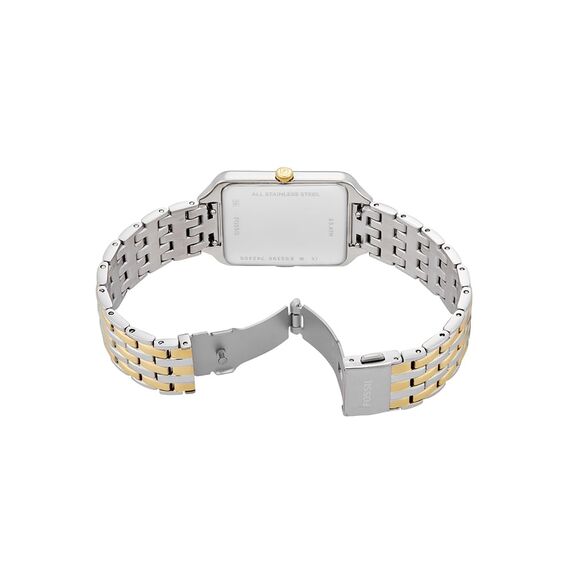 FOSSIL Raquel Damenuhr, Quarz-Dreizeigerwerk mit Edelstahlarmband