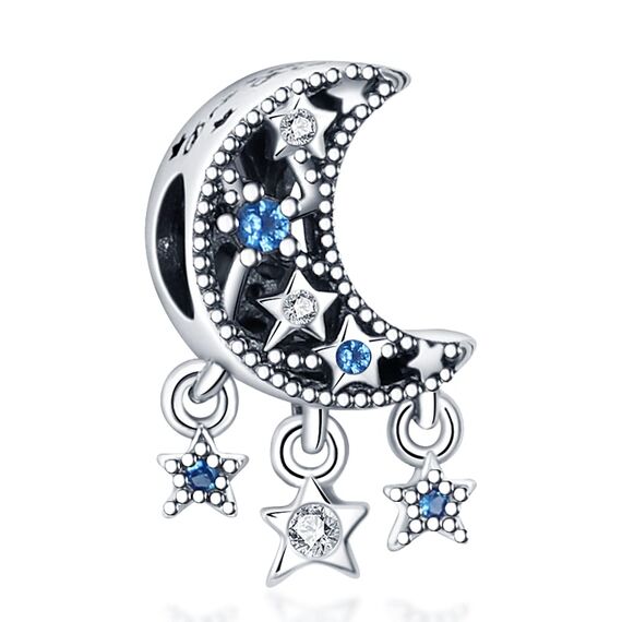 HappyStar beads charms,passt Charms Armbänder Halskette Europäischen Schmuck ，Bead Charms für Damen,925 Sterling Silber Dangle Anhänger
