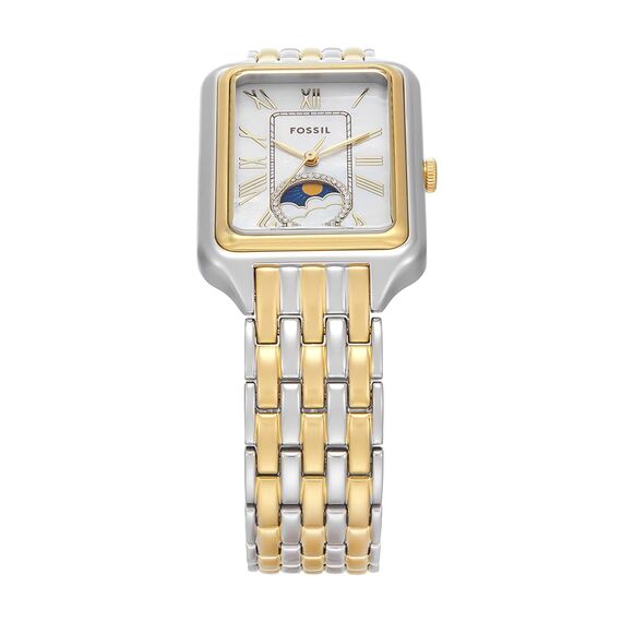 FOSSIL Raquel Damenuhr, Quarz-Dreizeigerwerk mit Edelstahlarmband