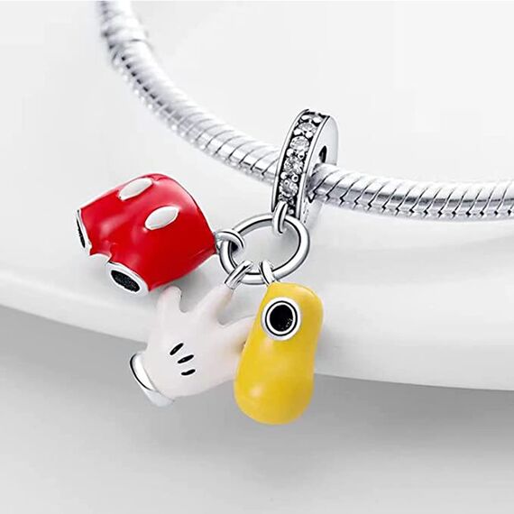 HappyStar beads charms,passt Charms Armbänder Halskette Europäischen Schmuck ，Bead Charms für Damen,925 Sterling Silber Dangle Anhänger