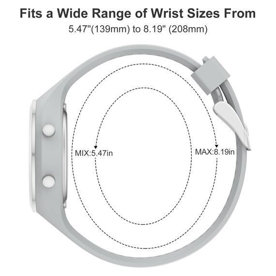 GOLDEN HOUR Digitale Damenuhren, 5 ATM wasserdicht, Sport-Damenuhr mit leuchtendem/Datum/Woche/Monat, Silikonarmband, Schwimmuhr für Frauen, grau