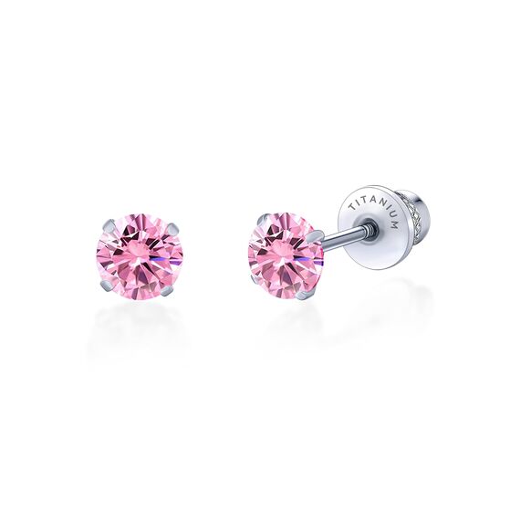 Limerencia Titan Ohrringe für Damen Herren, G23 Medizinische Ohrstecker Hypoallergen Gesundheitsstecker, 8 Farben 5MM CZ Ohrringe für empfindliche Ohren, Mode Damenschmuck