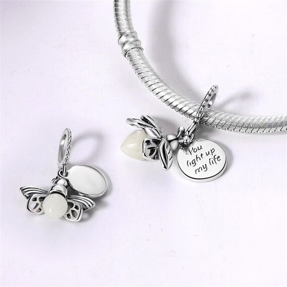 HappyStar beads charms,passt Charms Armbänder Halskette Europäischen Schmuck ，Bead Charms für Damen,925 Sterling Silber Dangle Anhänger