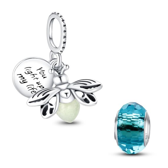 HappyStar beads charms,passt Charms Armbänder Halskette Europäischen Schmuck ，Bead Charms für Damen,925 Sterling Silber Dangle Anhänger