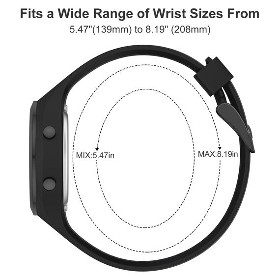 GOLDEN HOUR wasserdichte Sport Damen Digital Chronograph Silikon Armband Uhr - Schwarz und Grau