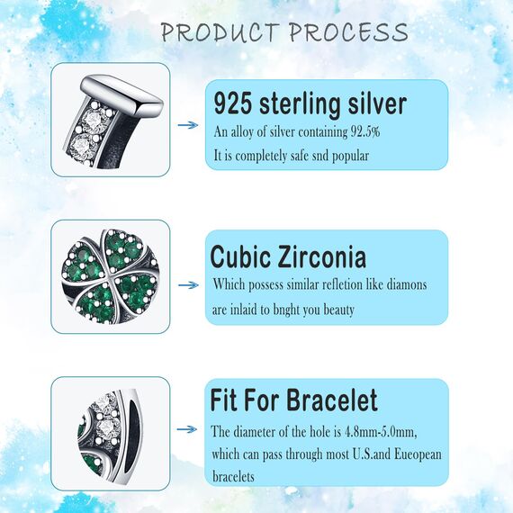 HappyStar beads charms,passt Charms Armbänder Halskette Europäischen Schmuck ，Bead Charms für Damen,925 Sterling Silber Dangle Anhänger