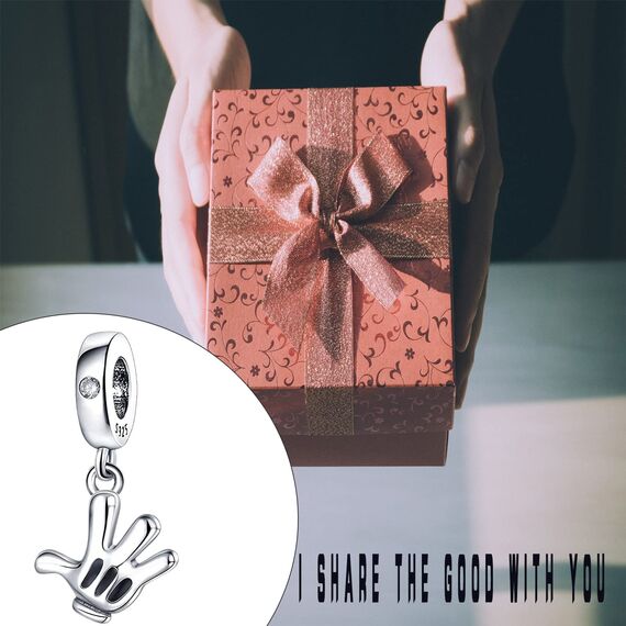 HappyStar beads charms,passt Charms Armbänder Halskette Europäischen Schmuck ，Bead Charms für Damen,925 Sterling Silber Dangle Anhänger