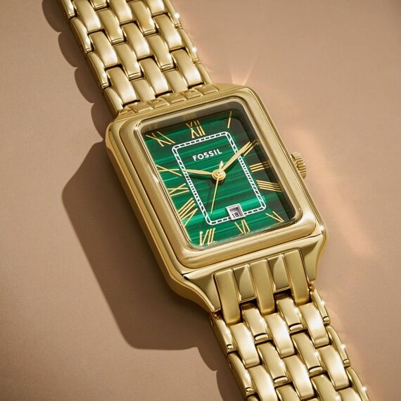 FOSSIL Raquel Damenuhr, Quarz-Dreizeigerwerk mit Edelstahlarmband