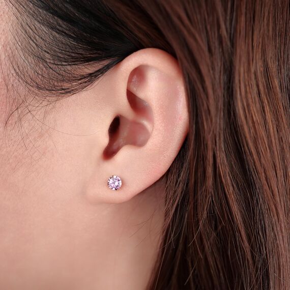 Limerencia Titan Ohrringe für Damen Herren, G23 Medizinische Ohrstecker Hypoallergen Gesundheitsstecker, 8 Farben 5MM CZ Ohrringe für empfindliche Ohren, Mode Damenschmuck