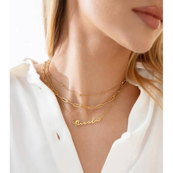 Joelle Jewelry Design Personalisierte Gestufte Namenskette mit Choker - Für Frauen & Mädchen