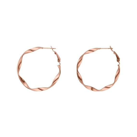 Purelei Ke Kai Ohrringe (Rosegold) – Wasserfeste Damenohrringe aus langlebigem Edelstahl – Ohrringe Damen 4,2 cm Durchmesser – Modeschmuck für deinen individuellen Look