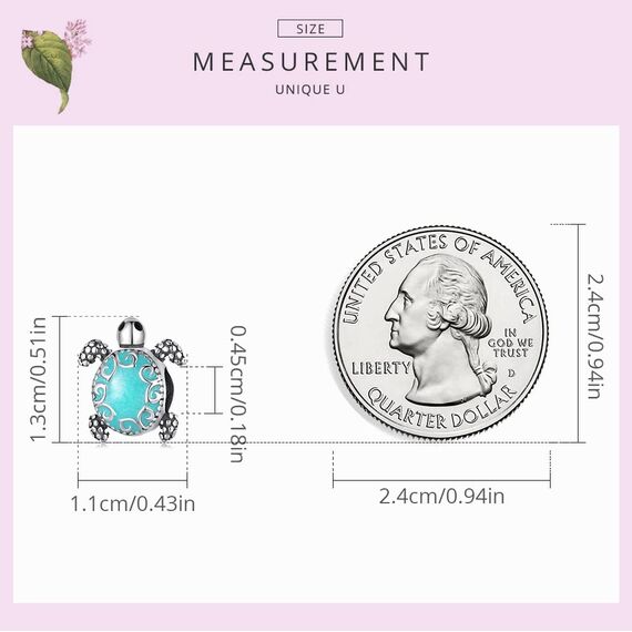 Schildkröte Charms Anhänger für Pandora Armband-925 Sterling Silber Langlebigkeit Schildkröte Charm Bead