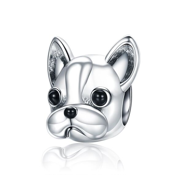 925 Sterling Silber Französische Bulldogge Hund Charms für Pandora Armband