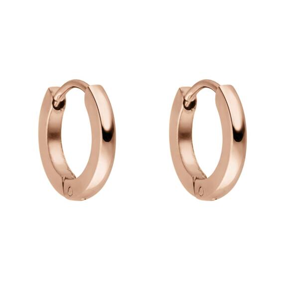 Purelei Ike Ohrringe (Roségold) – Damenohrringe aus langlebigem Edelstahl – Wasserfeste Ohrringe Damen – 1,4 cm Durchmesser – Modeschmuck für deinen individuellen Look