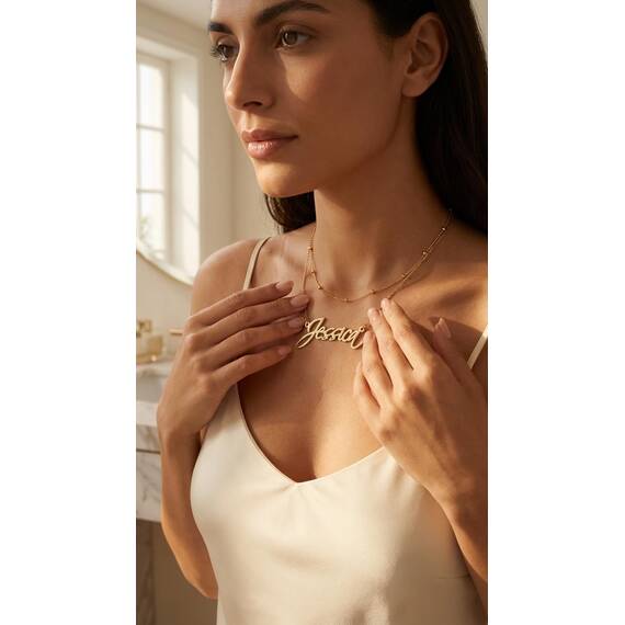 Joelle Jewelry Design Personalisierte Gestufte Namenskette mit Choker - Für Frauen & Mädchen