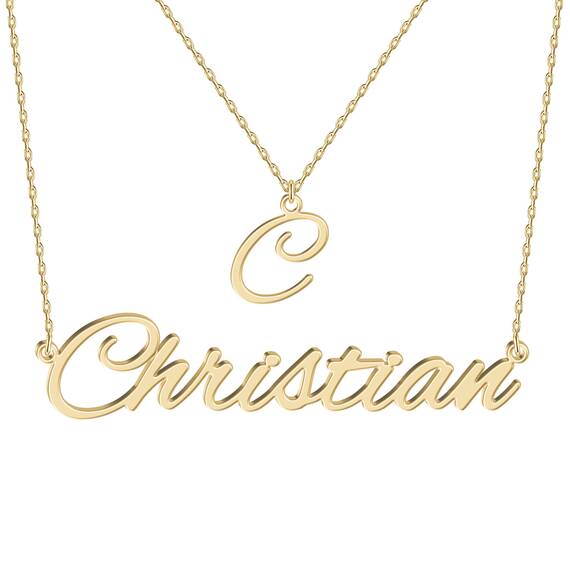 Personalisierte Gold Mehrreihige Namenskette Geschichteten Choker kette mit Namen Buchstabe Initial 18K Gold/Rosegold Vergoldet Silber Schmuck Geburtstagsgeschenk Für Frauen Mädchen Freundin Schwester