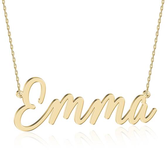 Joelle Jewelry Design Personalisiert Silber Namenskette Handschrift kette mit Namen Gold/Rosegold Vergoldet Schmuck Geburtstagsgeschenk Für Frauen Mädchen Mama Freundin Schwester Oma