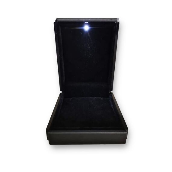 BYLITZ An meinen Schatz Kette mit Karte Herzkette mit LED Box und Spruch Halskette Damen Jahrestag Geschenk für Sie Frau Partnerin Freundin Verlobte Geburtstag Weihnachten (LED Box - Knoten)