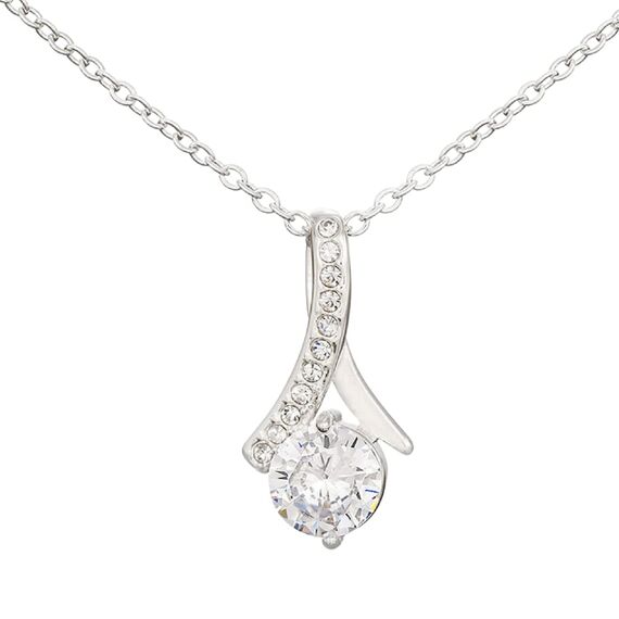 BYLITZ An meinen Schatz Halskette mit Karte Herz Kette mit LED Box und Spruch für Damen Frau Partnerin Freundin oder Verlobte zum Jahrestag Geburtstag Weihnachten (Standard Box - Schlaufe)