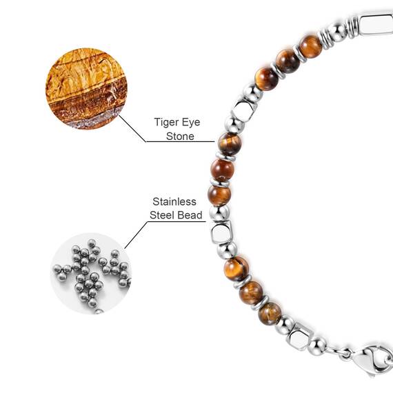 SIUMAL Boho Armband Damen, Natürliches Steine Armbänder für Frauen Party Weihnachten Geburtstag Jubiläum Abschluss Valentinstag Muttertag