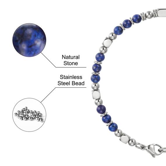 SIUMAL Boho Armband Damen, Natürliches Steine Armbänder für Frauen Party Weihnachten Geburtstag Jubiläum Abschluss Valentinstag Muttertag