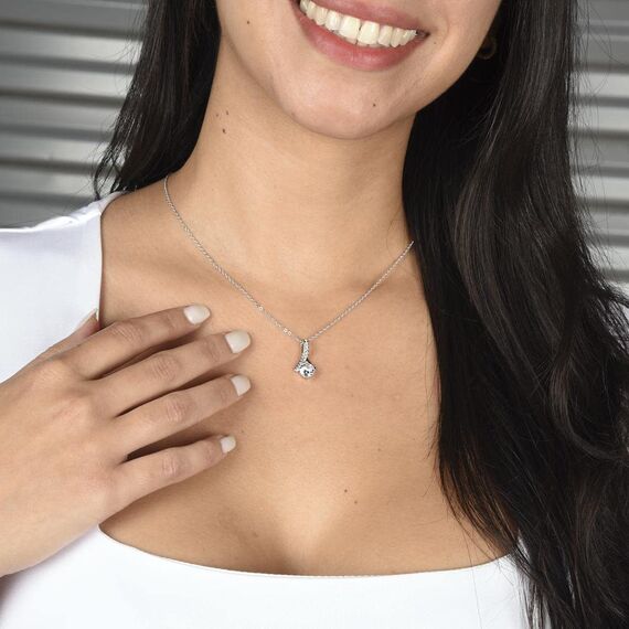 BYLITZ An meinen Schatz Halskette mit Karte Herz Kette mit LED Box und Spruch für Damen Frau Partnerin Freundin oder Verlobte zum Jahrestag Geburtstag Weihnachten (Standard Box - Schlaufe)