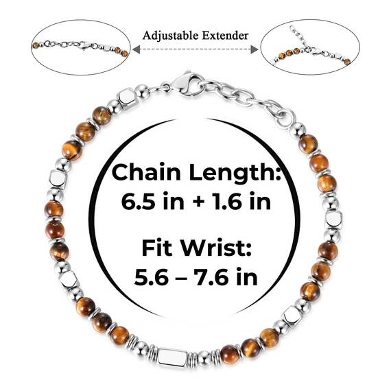 SIUMAL Boho Armband Damen, Natürliches Steine Armbänder für Frauen Party Weihnachten Geburtstag Jubiläum Abschluss Valentinstag Muttertag