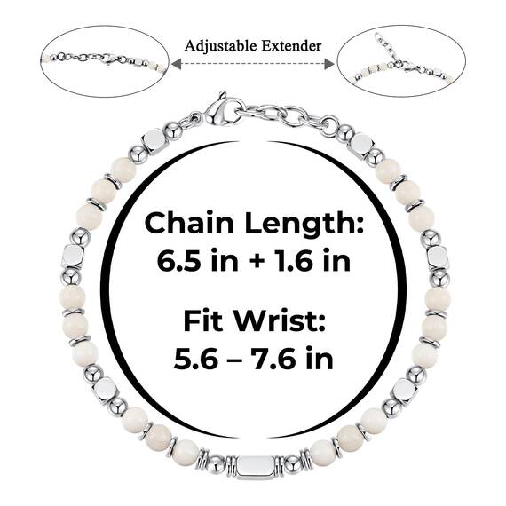 SIUMAL Boho Armband Damen, Natürliches Steine Armbänder für Frauen Party Weihnachten Geburtstag Jubiläum Abschluss Valentinstag Muttertag