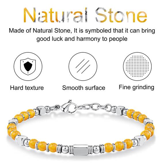 SIUMAL Boho Armband Damen, Natürliches Steine Armbänder für Frauen Party Weihnachten Geburtstag Jubiläum Abschluss Valentinstag Muttertag