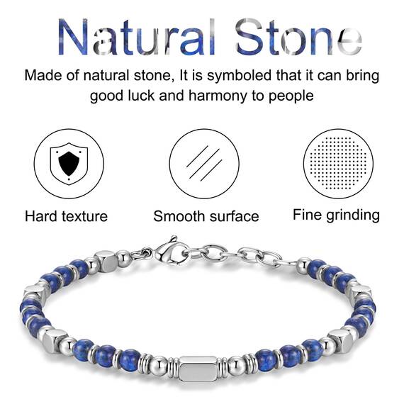 SIUMAL Boho Armband Damen, Natürliches Steine Armbänder für Frauen Party Weihnachten Geburtstag Jubiläum Abschluss Valentinstag Muttertag