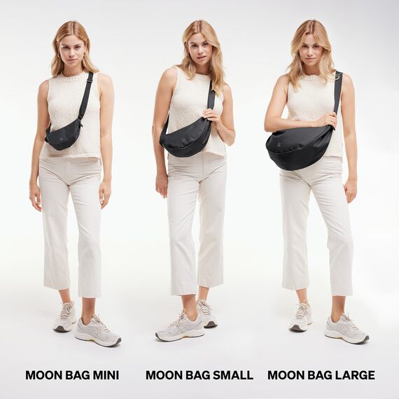 GOT BAG Crossbody Moon Bag | Halbmond Handtasche Wasserabweisend | Stylische Umhängetasche mit verstellbarem Gurt
