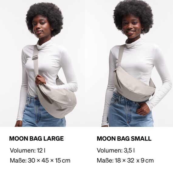 GOT BAG Crossbody Moon Bag | Halbmond Handtasche Wasserabweisend | Stylische Umhängetasche mit verstellbarem Gurt