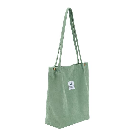 Funtlend Umhängetasche Damen Groß Cord Tasche Damen Handtasche Shopper Damen Henkeltasche für Uni Arbeit Mädchen Schule