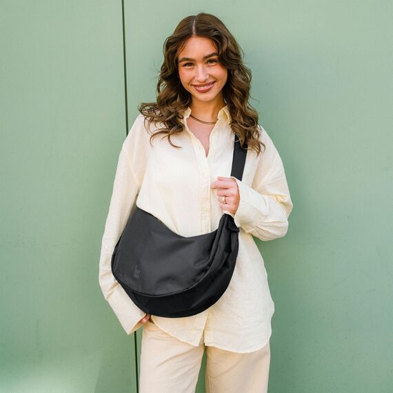 GOT BAG Crossbody Moon Bag | Halbmond Handtasche Wasserabweisend | Stylische Umhängetasche mit verstellbarem Gurt
